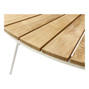 Ellen set - bord Ø110 & fyra stolar - vit