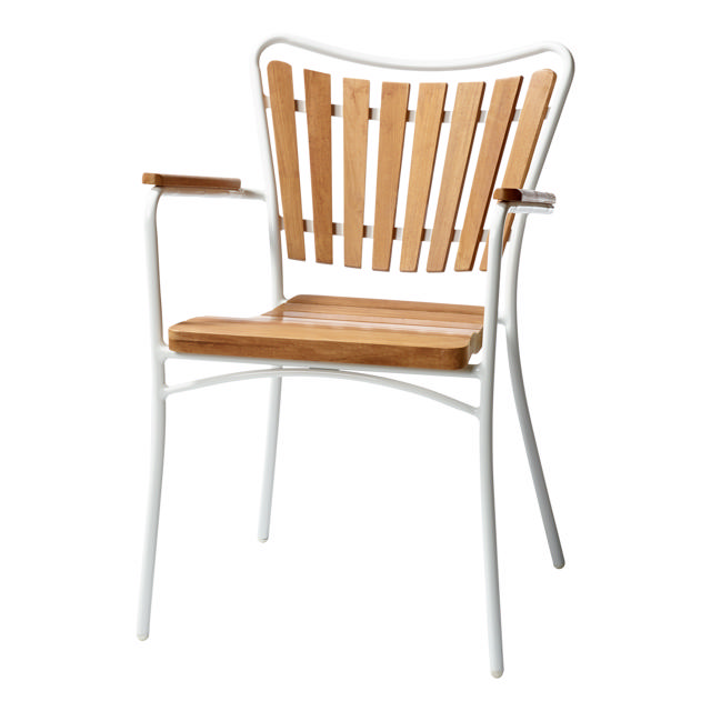 Ellen set - bord Ø110 & fyra stolar - vit