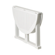 Butterfly fällbord - vitt Ø110