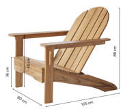 Adirondack stol - teak