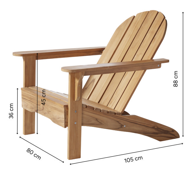 Adirondack stol - teak