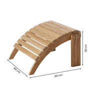 Adirondack fotpall - teak