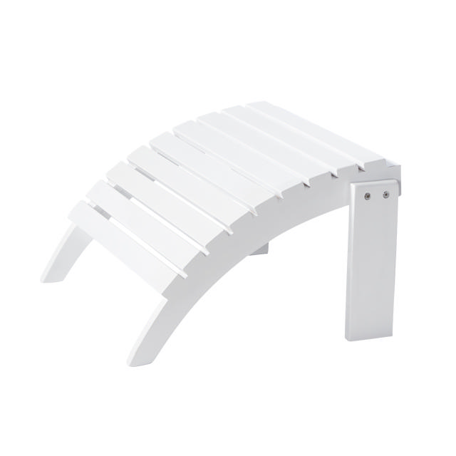 Adirondack fotpall - vit