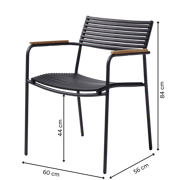 MOOD Classic Air stol - antracit