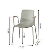 Parc stol - pilgrön