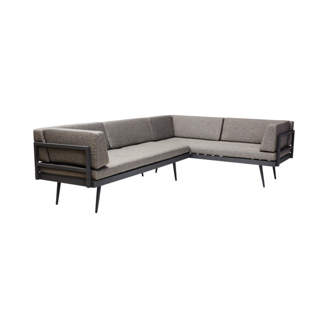 Rio loungesoffa-set - antracit