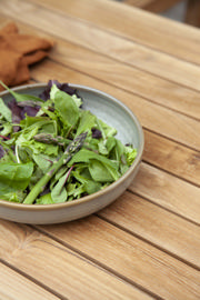 Rosenborg set - tresitsbänk, två stolar & bord - teak