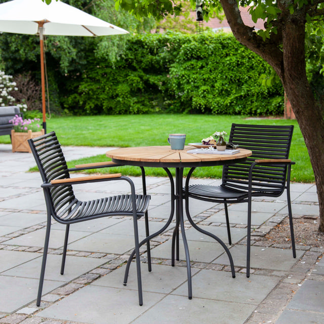 Ellen & Mood Classic set - cafébord & två stolar - antracit