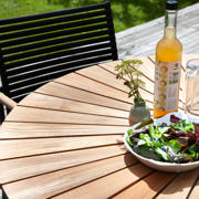 Ellen & Mood Classic set - bord Ø150 & sex stolar - antracit