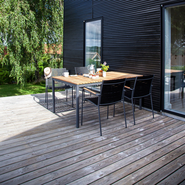 Mood Classic set - bord & fyra stolar - antracit