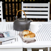 Butterfly & York - klaffbord & fyra stolar - vit