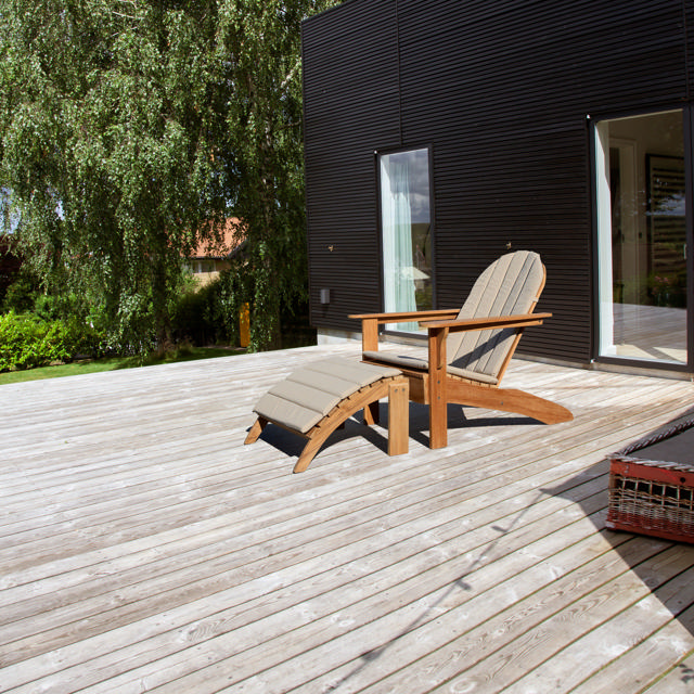 Adirondack set med dynor - teak