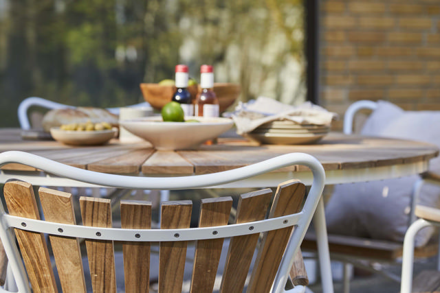 Ellen bord - vitt Ø130