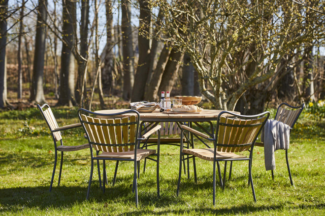 Ellen bord - antracit Ø130 