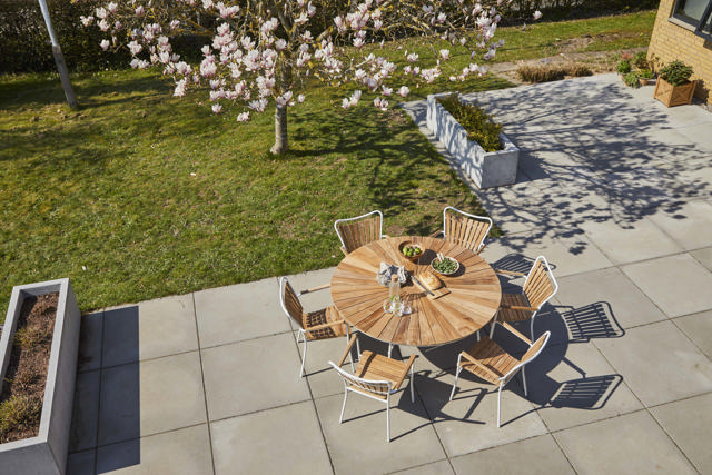 Ellen bord - vitt Ø150