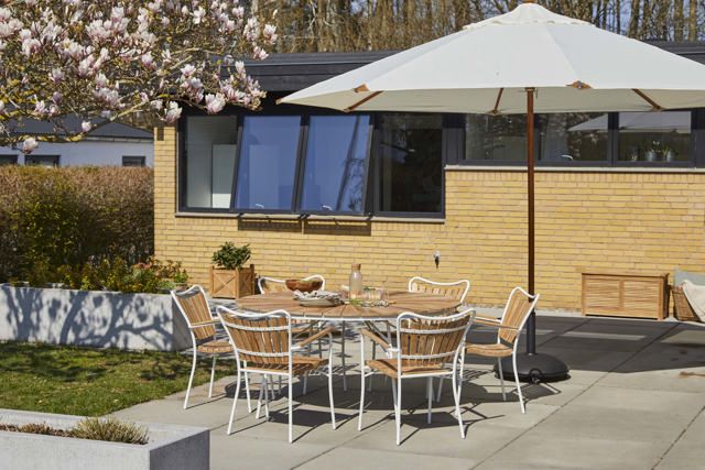 Ellen bord - vitt Ø150