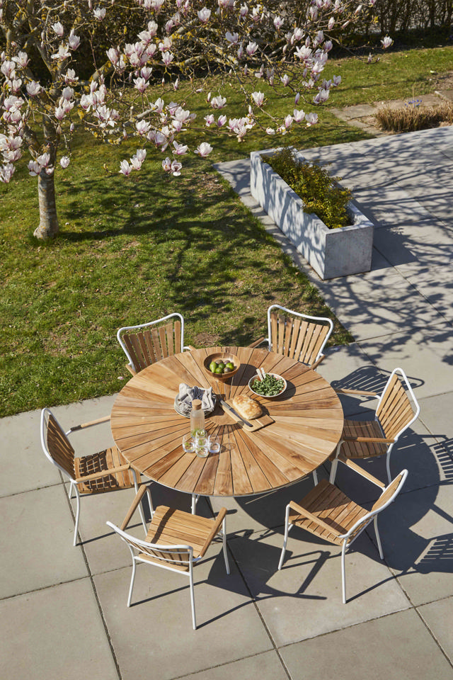 Ellen bord - vitt Ø150