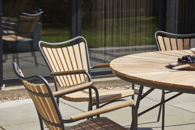 Ellen bord - antracit Ø150 