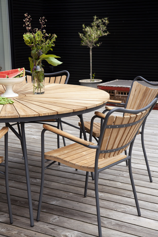 Ellen bord - antracit Ø150 