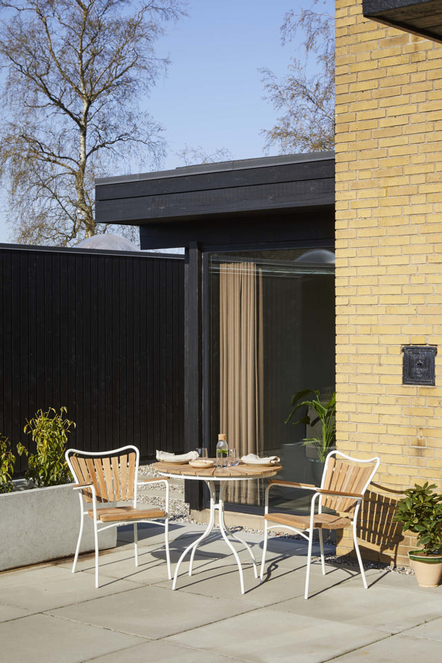 Ellen cafébord - vitt Ø80