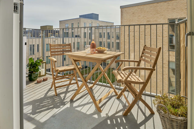 York fällbord - teak