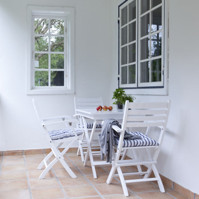 York fällbord - vit