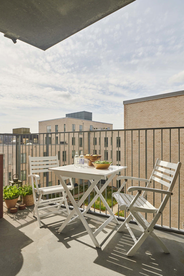 York fällbord - vit