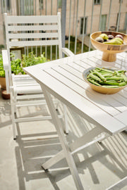 York fällbord - vit