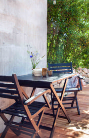 York fällbord - svart