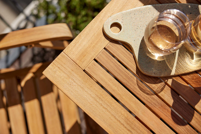 Urban balkongbord - massiv teak