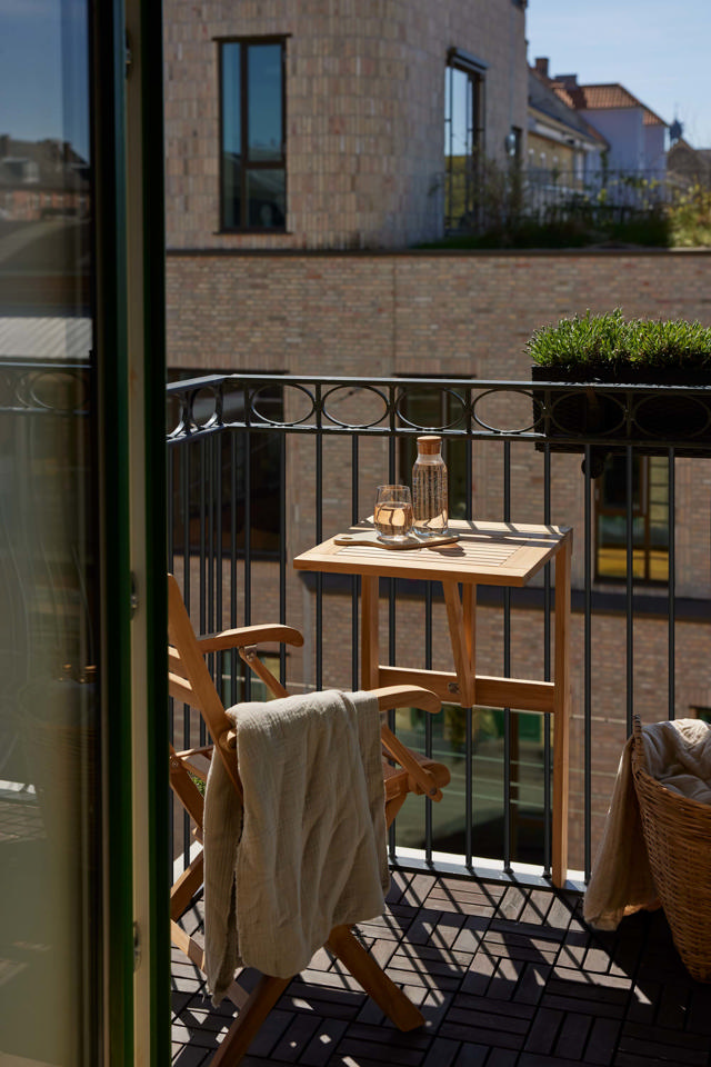 Urban balkongbord - massiv teak