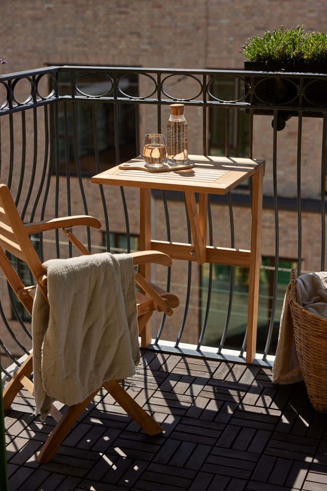 Urban balkongbord - massiv teak