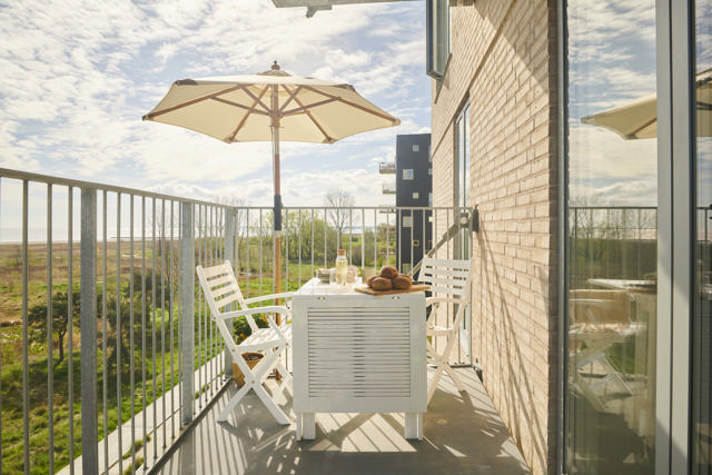 Butterfly fällbord - vitt