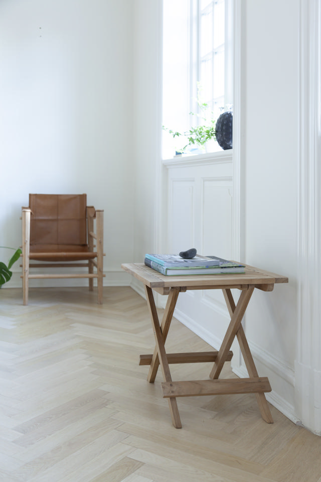Noble safaristol -  bambu & ljusbrunt läder