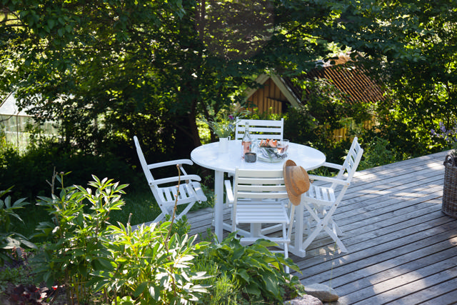 York fällstol - vit