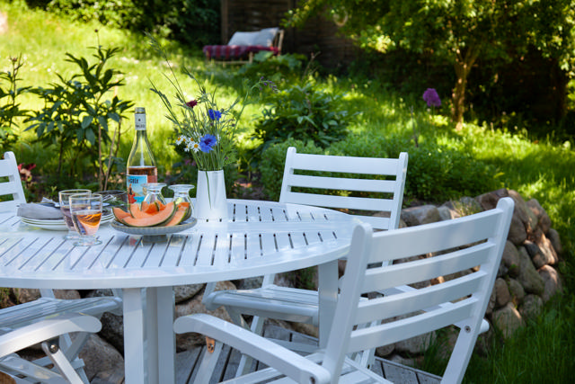 York fällstol - vit