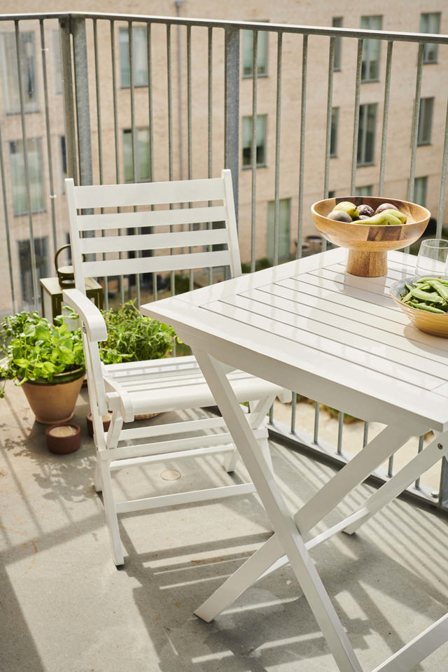 York fällstol - vit