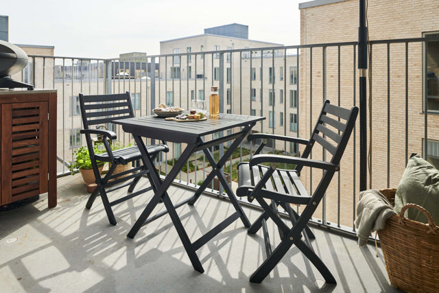 York fällstol - svart