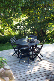 York fällstol - svart