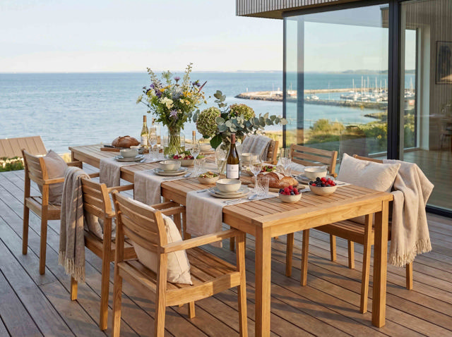 Rosenholm trädgårdsstol - teak