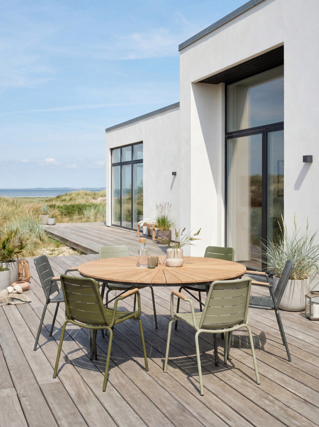 Parc stol - olivgrön