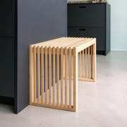 Rib tvåsitsbänk - bambu