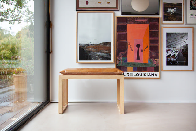 Rib tvåsitsbänk - bambu