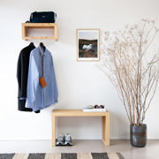 Rib tvåsitsbänk - bambu