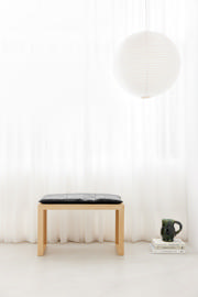 Rib tvåsitsbänk - bambu