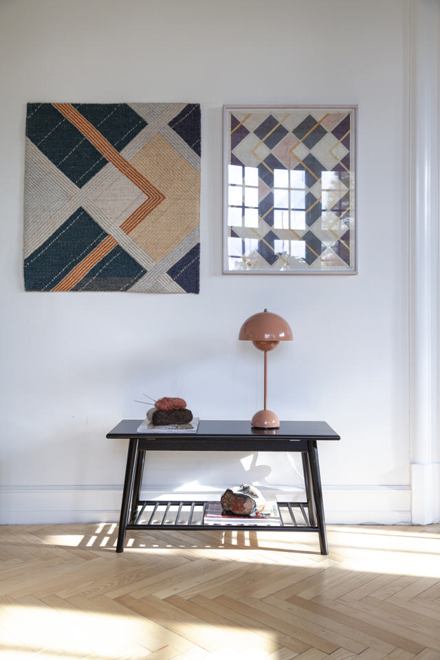 Noble hallbänk - svart