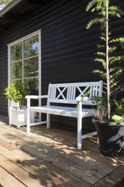 Rosenborg bänk för två - vit