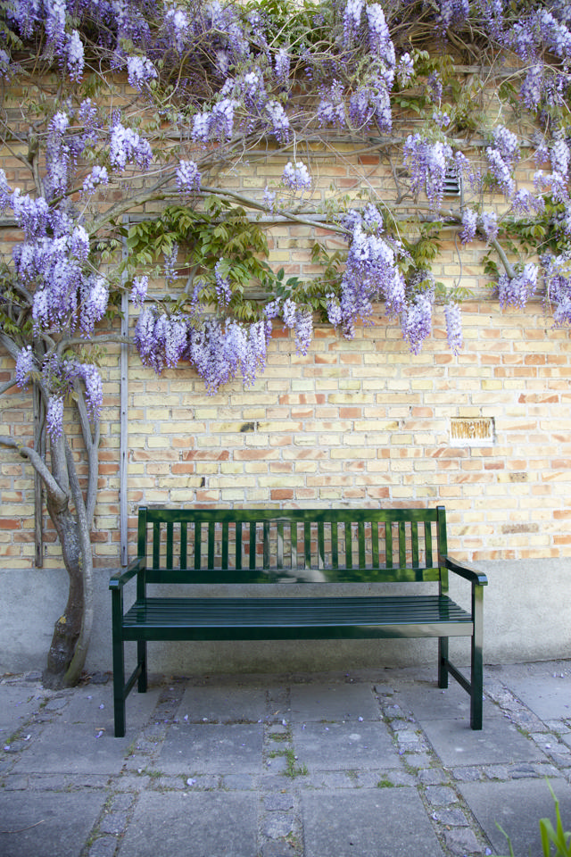 Brighton bänk tresitsig - grön