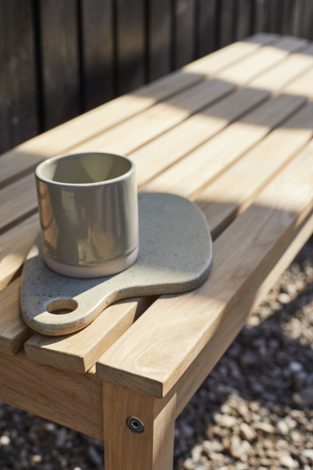 Vega tvåsitsbänk - teak