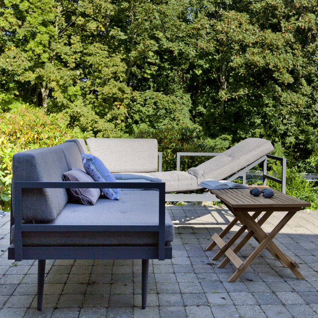 Rio loungesoffa-set - antracit